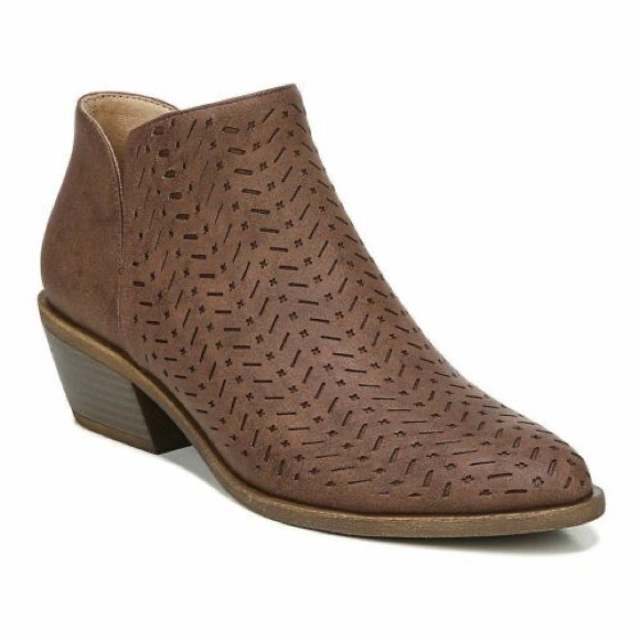 LifeStride Blake Brown Western Cowgirl Ankle Boots Booties Size 8 NWOT